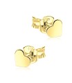 Heart Shaped Silver Ear Stud STS-5308